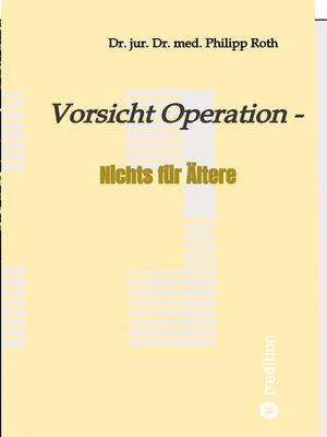 cover image of Vorsicht Operation